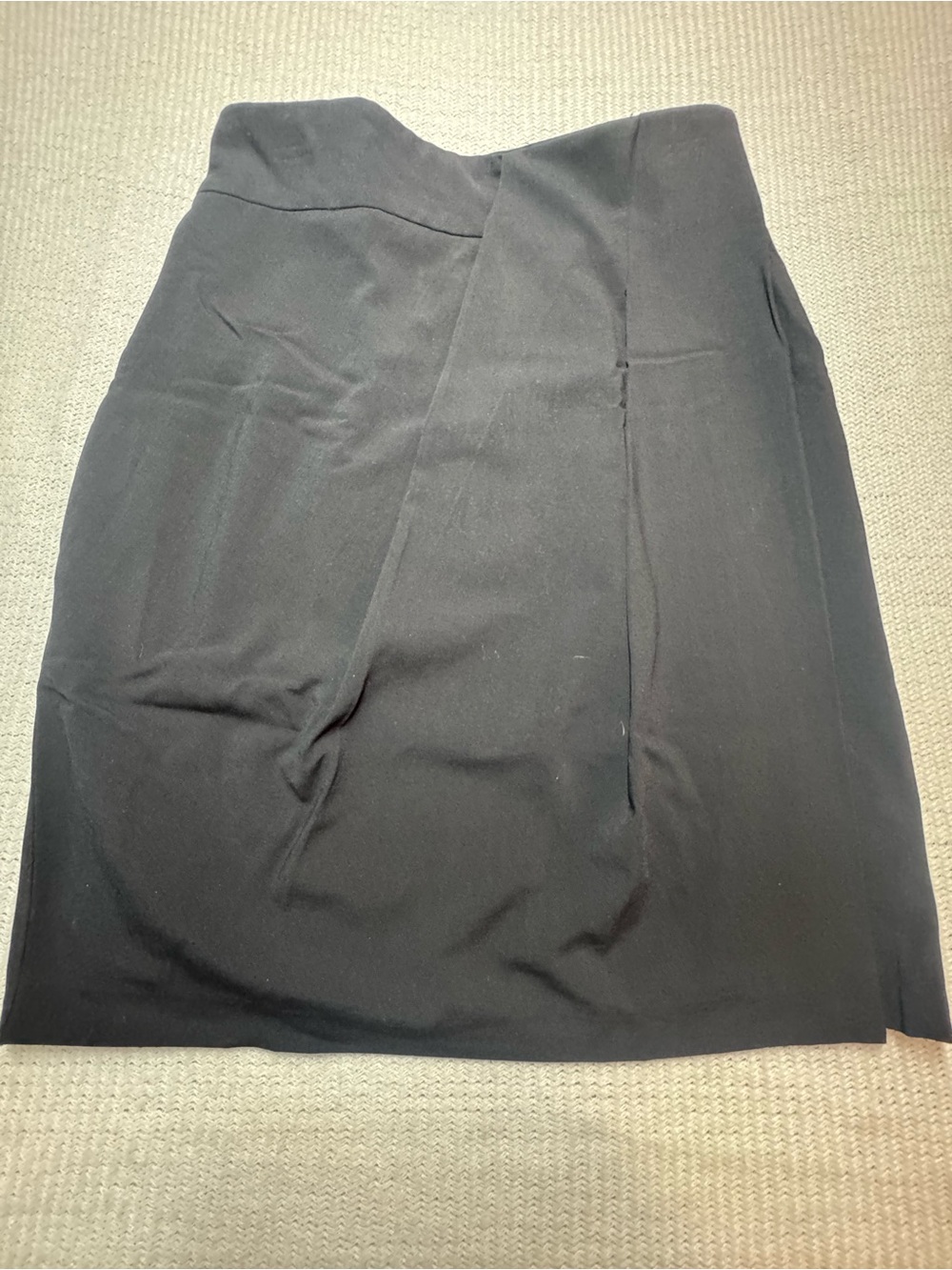 Peter Nygard Black Wrap-Front Pencil Skirt